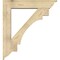 Ekena Millwork Merced Traditional Rough Sawn Bracket w/ Offset Brace, Douglas Fir, 8"W x 40"D x 44"H BKT0806X40X44MRC01RDF - alternate 3